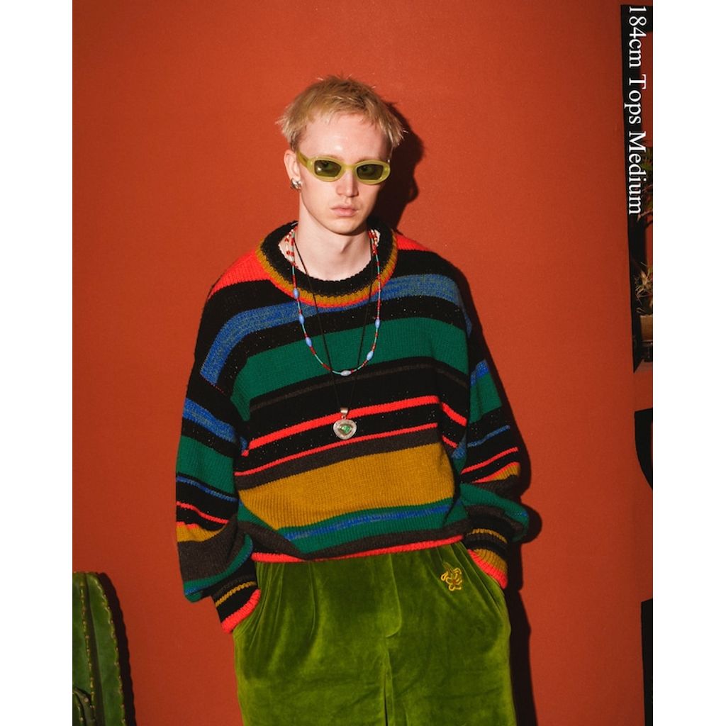 AMBERGLEAM Rainbow Wool Sweater