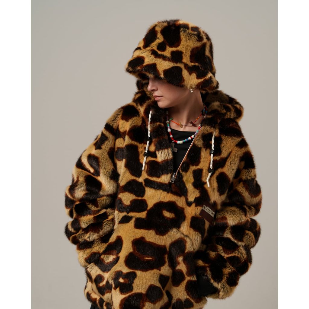 AMBERGLEAM Fur Bucket Hat