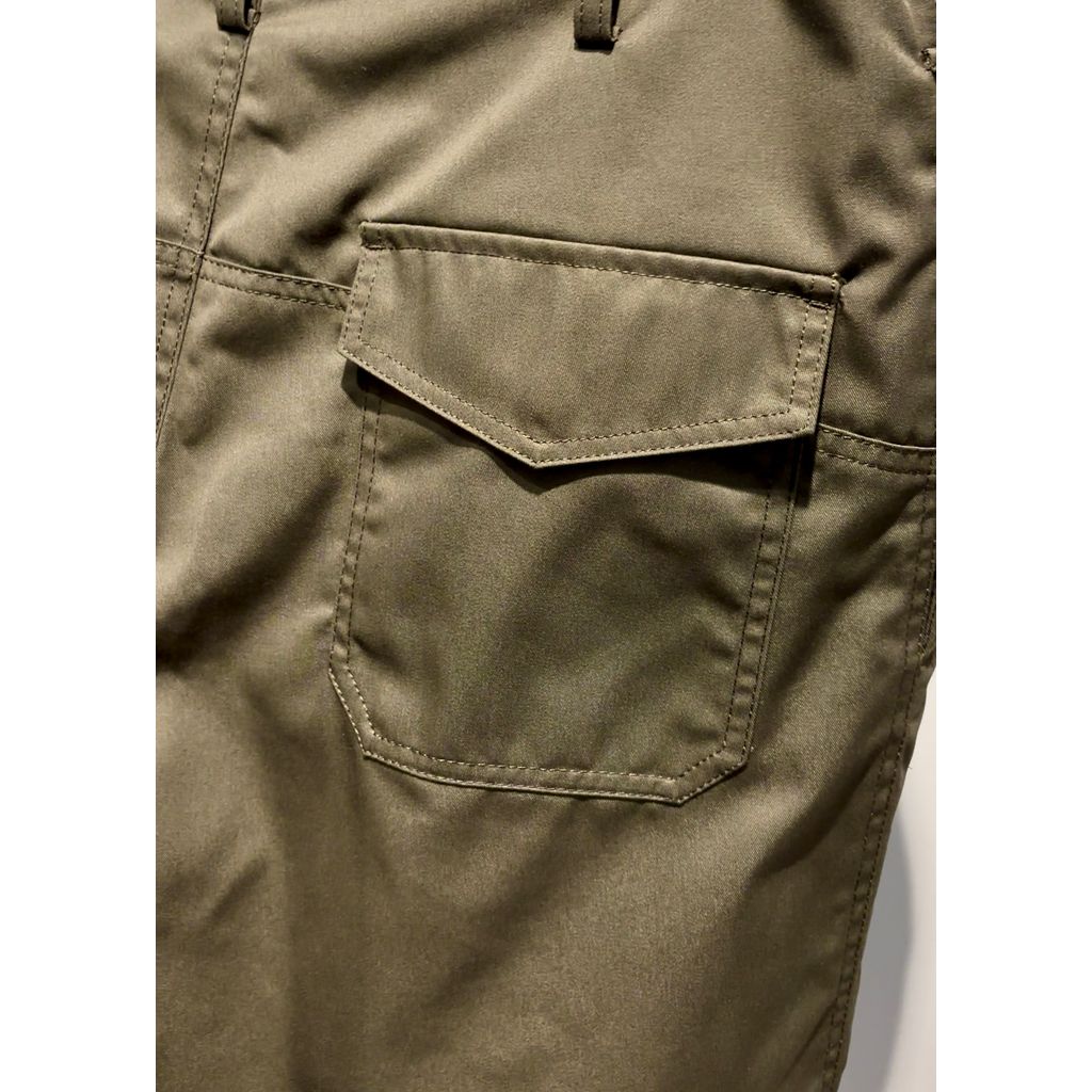 Y's for men T/C TWILL PANTS WITH SIDE SEAM TUCK(KAHKI)