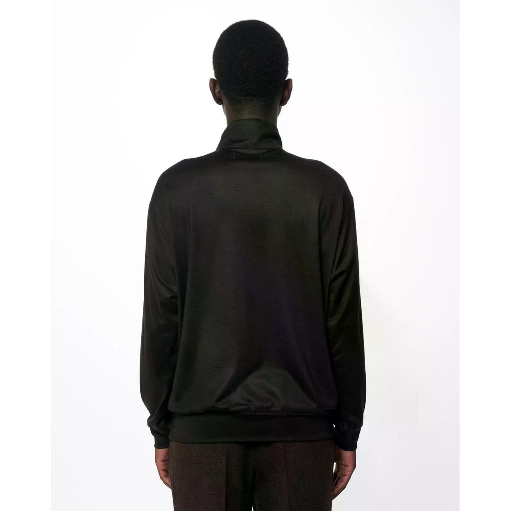 marka Super 100s Washable Wool Jersey / Half-Zip Stand