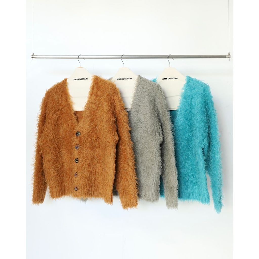 ambergleam モンスターニットカーディガン ターコイズ AMBERGLEAM Monster Knit Cardigan – MAROON WEBSTORE