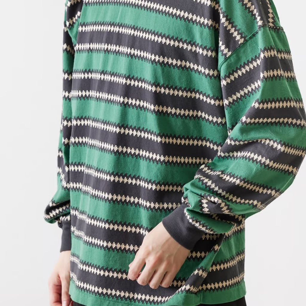 REMI RELIEF ネイティブボーダーロンT