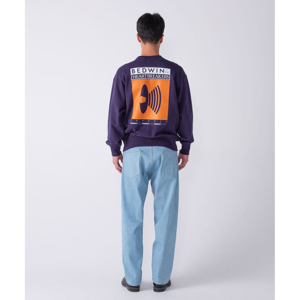 BEDWIN & THE HEARTBREAKERS L/S PRINTED C-NECK SWEAT "M.GORE"