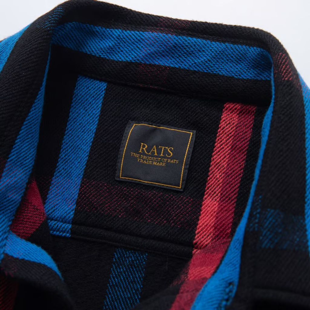 RATS YARN DYED COTTON CHECK SHIRT