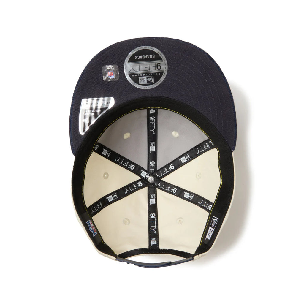 NEW ERA RC 9FIFTY Powered by GORO NAKATSUGAWA(MIN-NANO) ニューヨーク・ジャイアンツ コーデュロイ アイボリー ネイビーバイザー