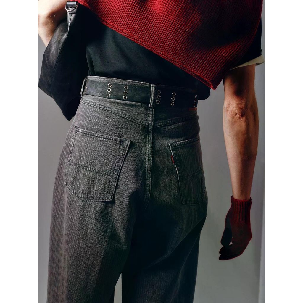 refomed FRESH MAN DENIM WIDE PANTS by EDWIN "STRIPE"