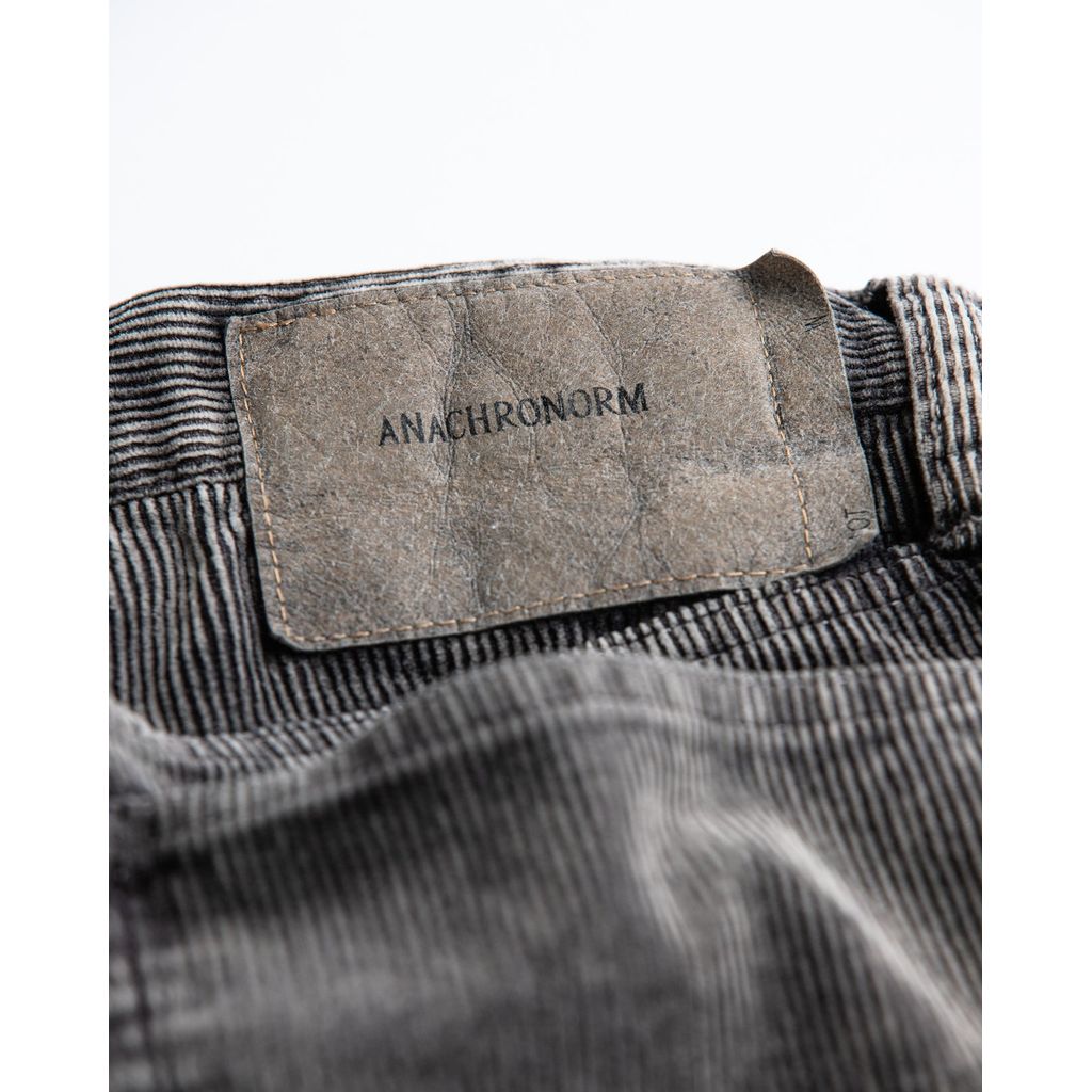 ANACHRONORM AN325-W SULFUR DYED CORDUROY 5P WIDE PANTS SULFUR BLACK