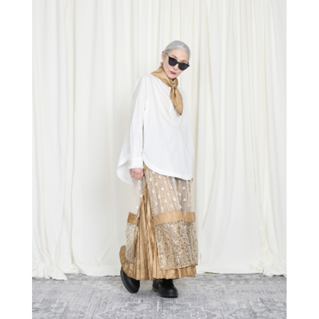 THOMAS MAGPIE Paisley pleats skirt