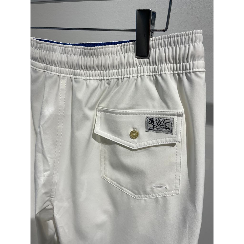 POLO RALPH LAUREN 5.5インチ トラベラー スイム トランク WHITE