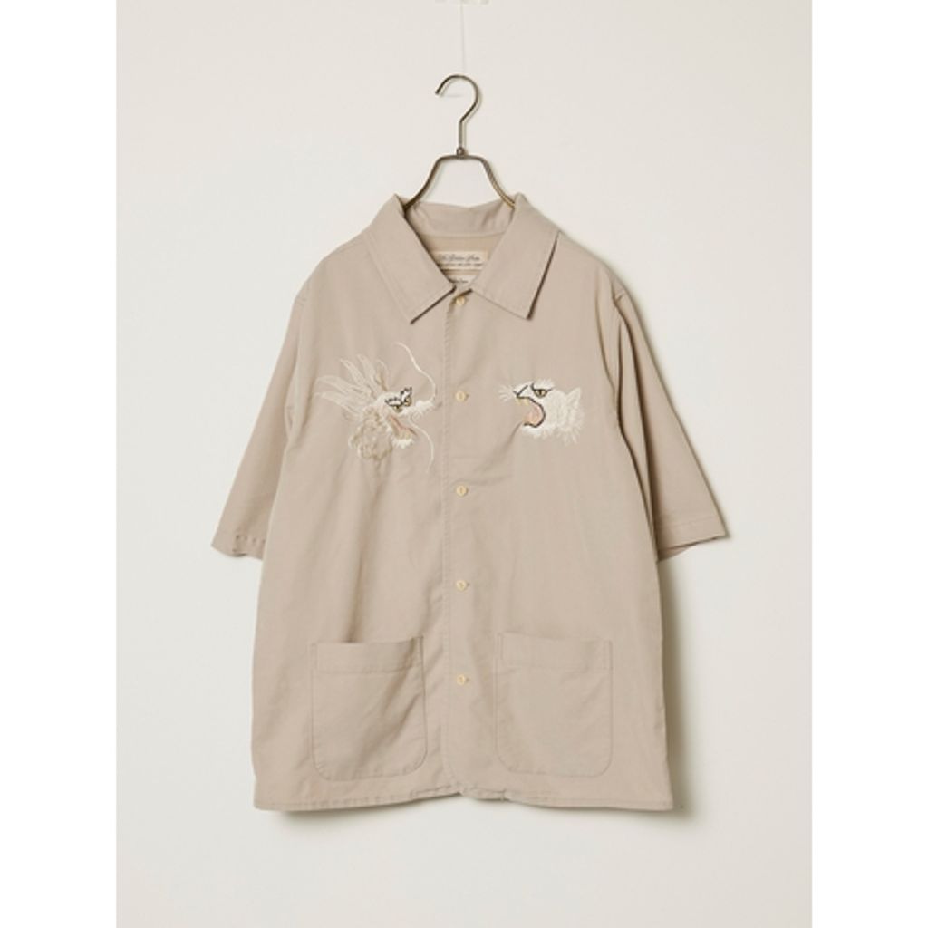 【予約商品】REMI RELIEF RN30389010 レーヨンフィブリルツイルS/Sシャツ(刺繍) 26ss