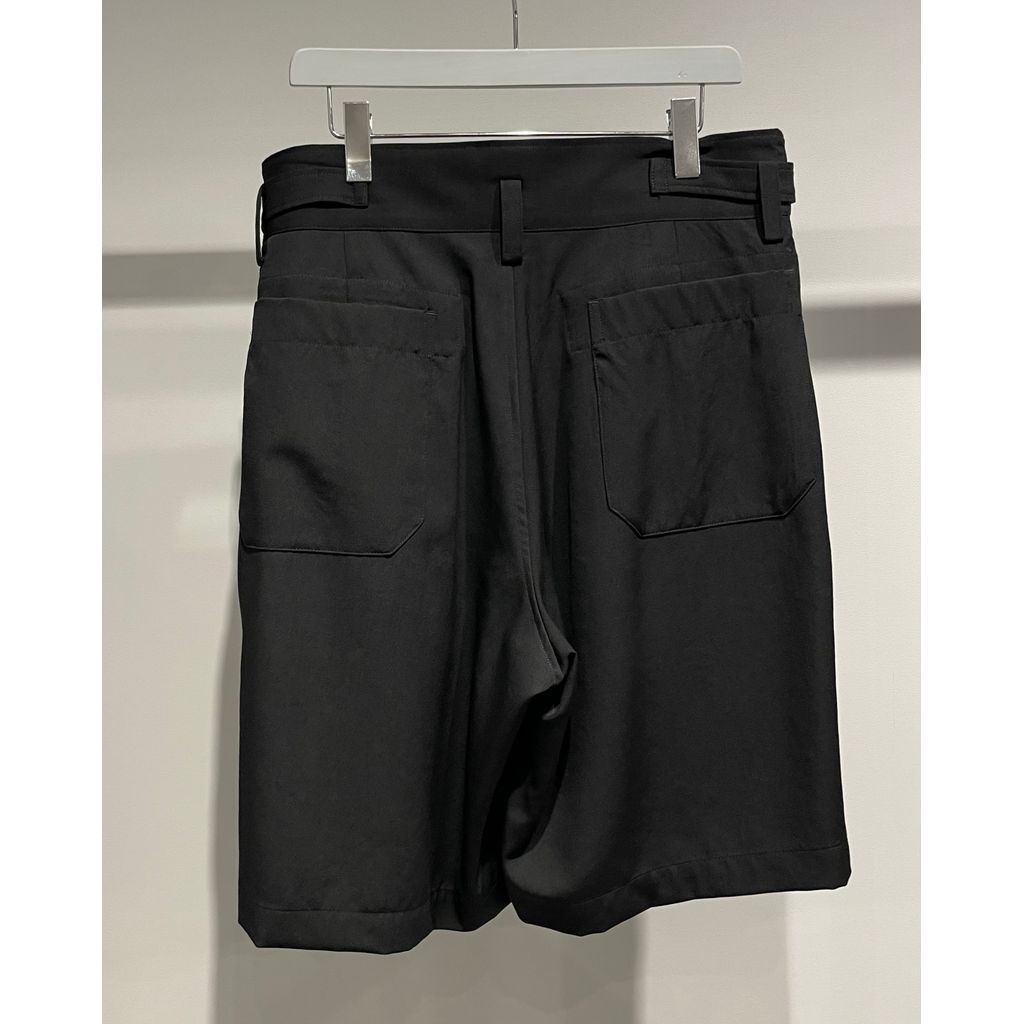 Y's for men WOOL GABARDINE SHORT PANTS