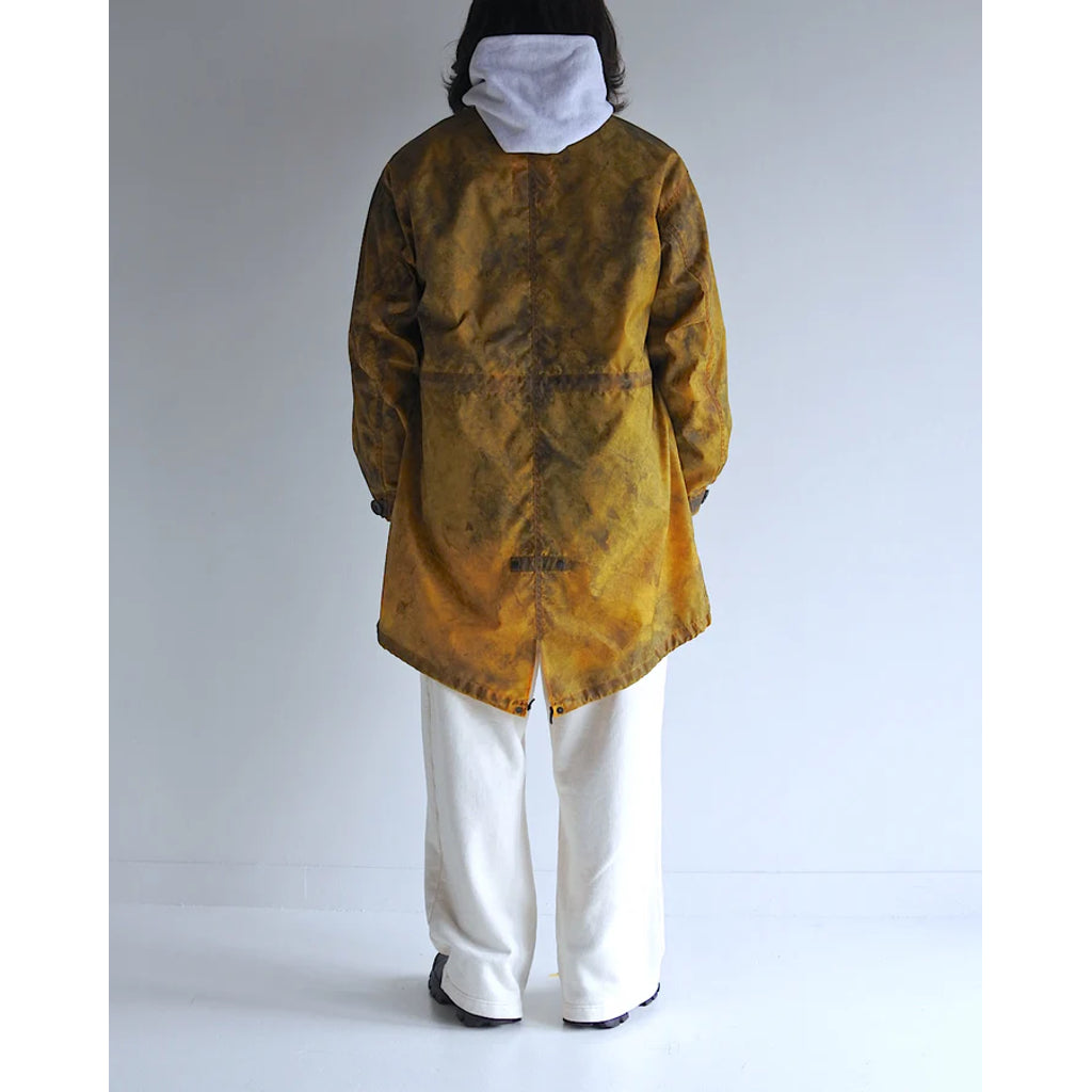 ANACHRONORM DIRTPAINT NYLON MODS COAT YELLOW