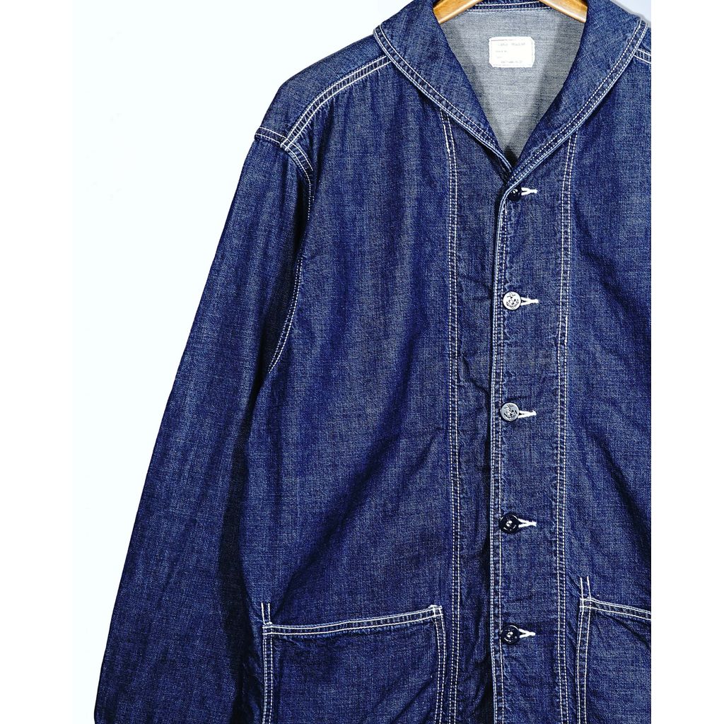 ANDFAMILYS Shawl Collar Denim Coverall