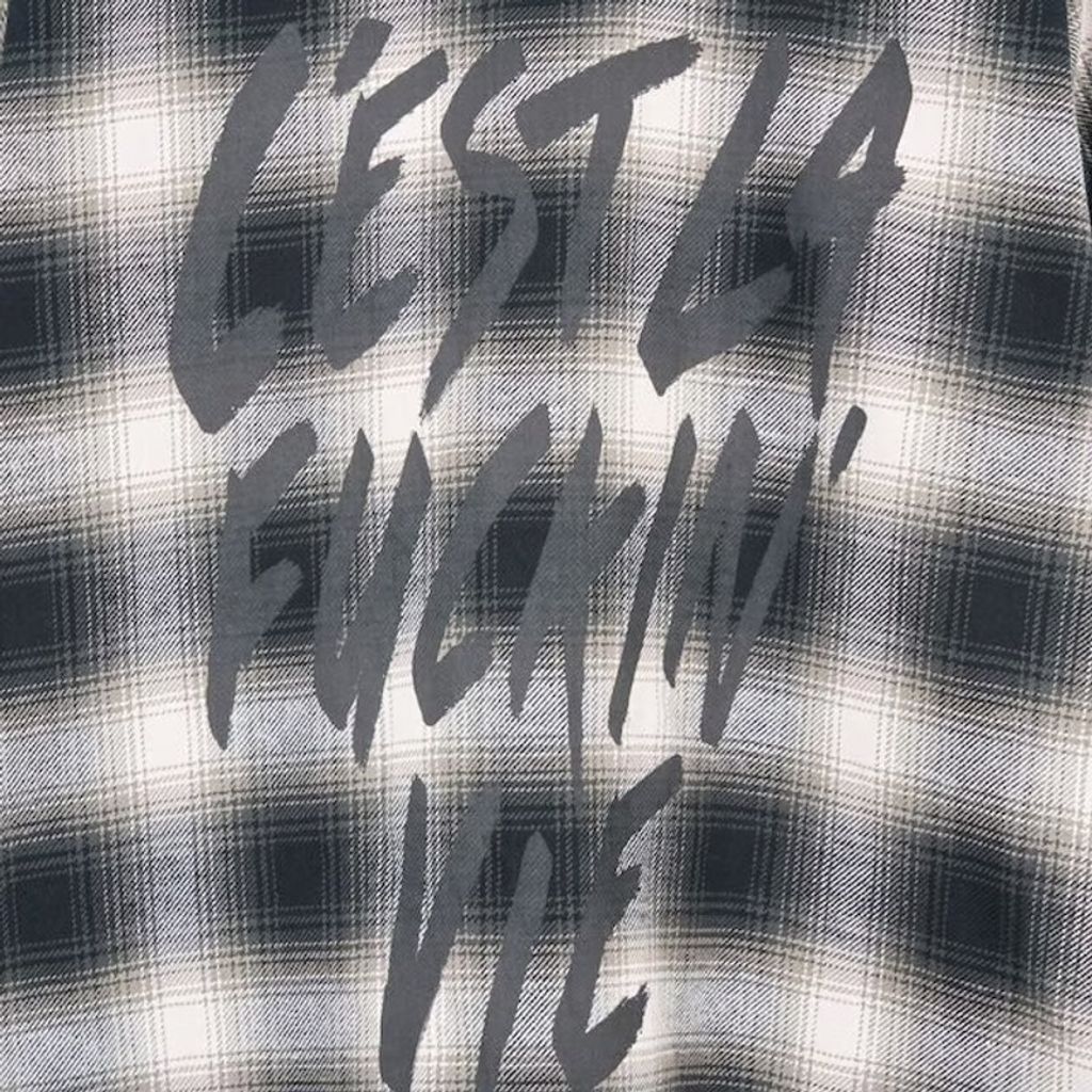 beauty:beast Ombre Check LONG SHIRT JKT (GRAY CHECK)