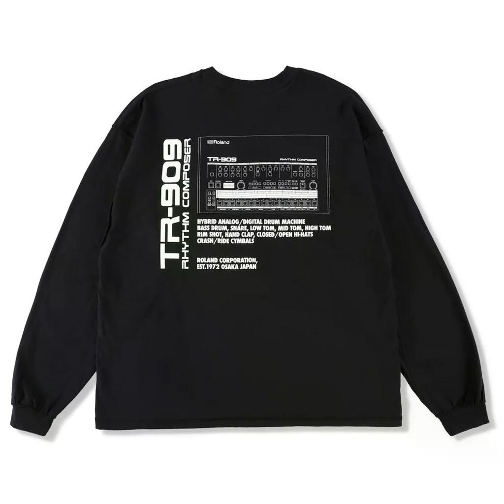 ISNESS MUSIC TR-909 LONG SLEEVE T-SHIRTS(ISNESS MUSIC×ROLAND)