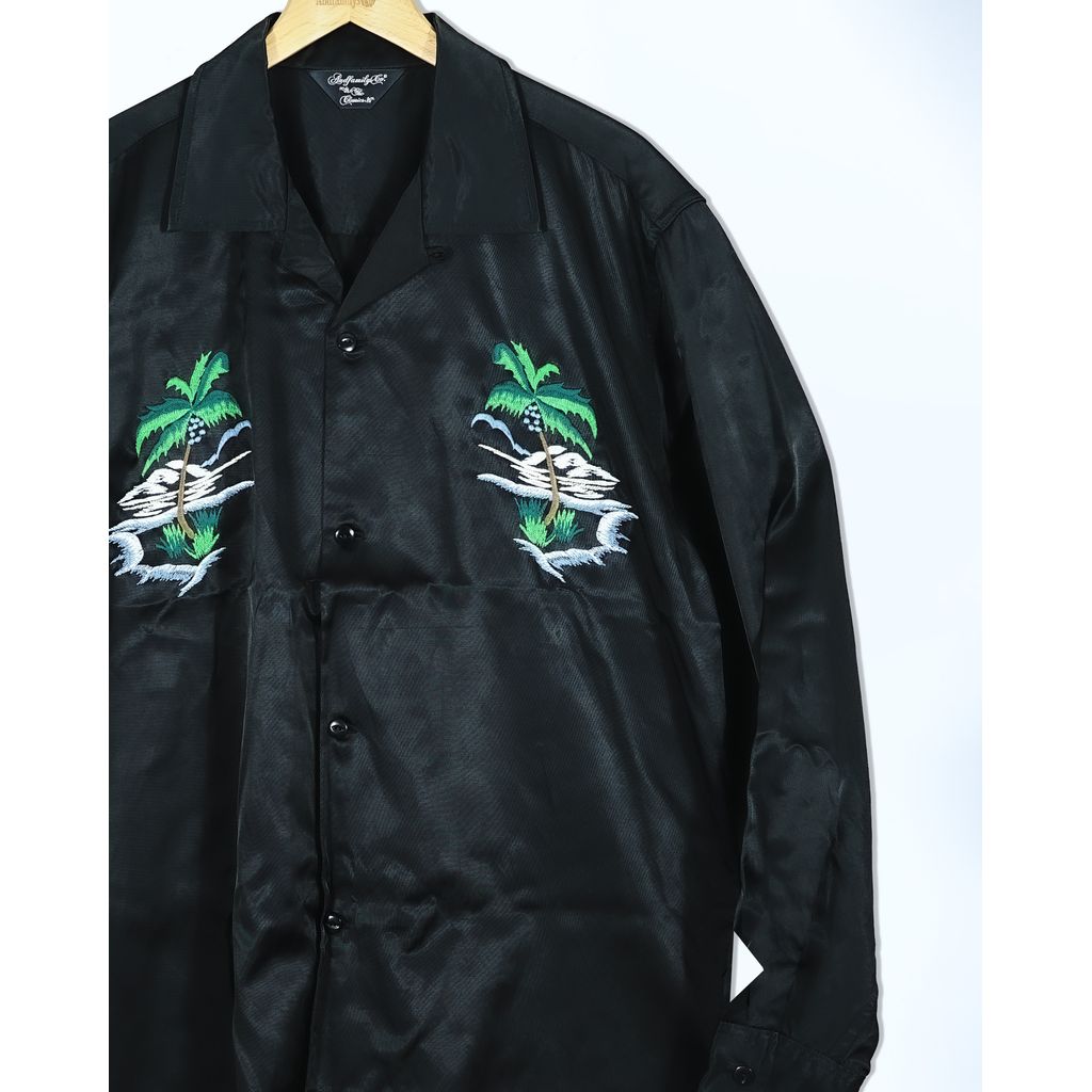 ANDFAMILYS Souvenir Rayon Shirts - Palm Tree -