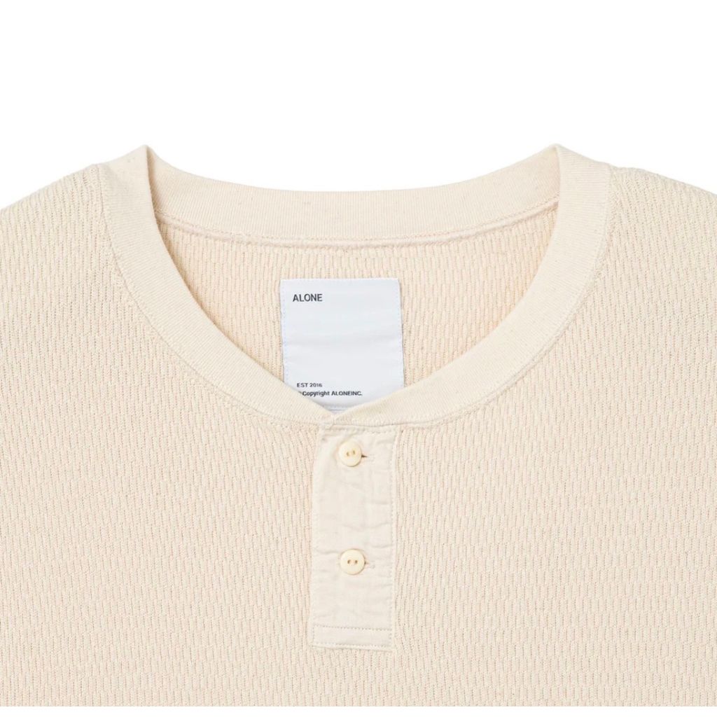 ALONE Big Thermal Shirt Henry WHT