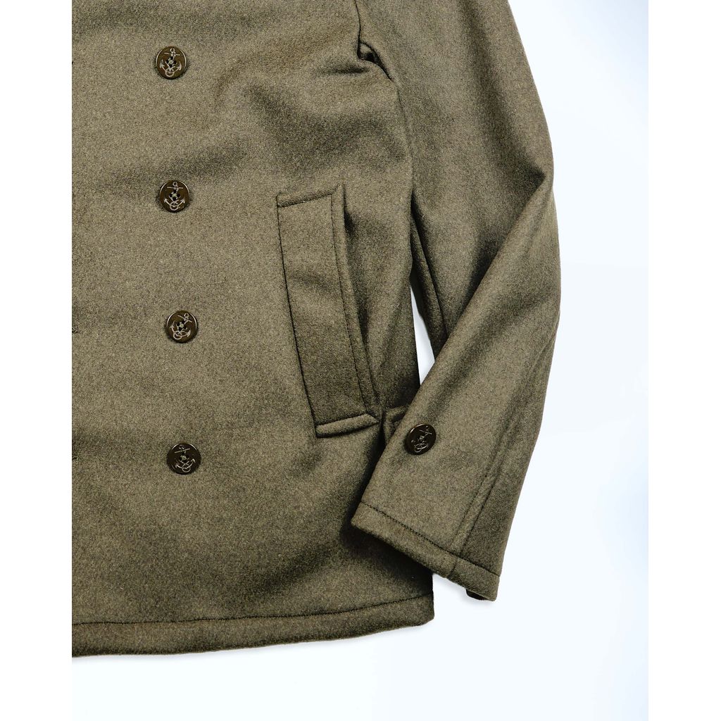 ANDFAMILYS Feather Wool Pea Coat