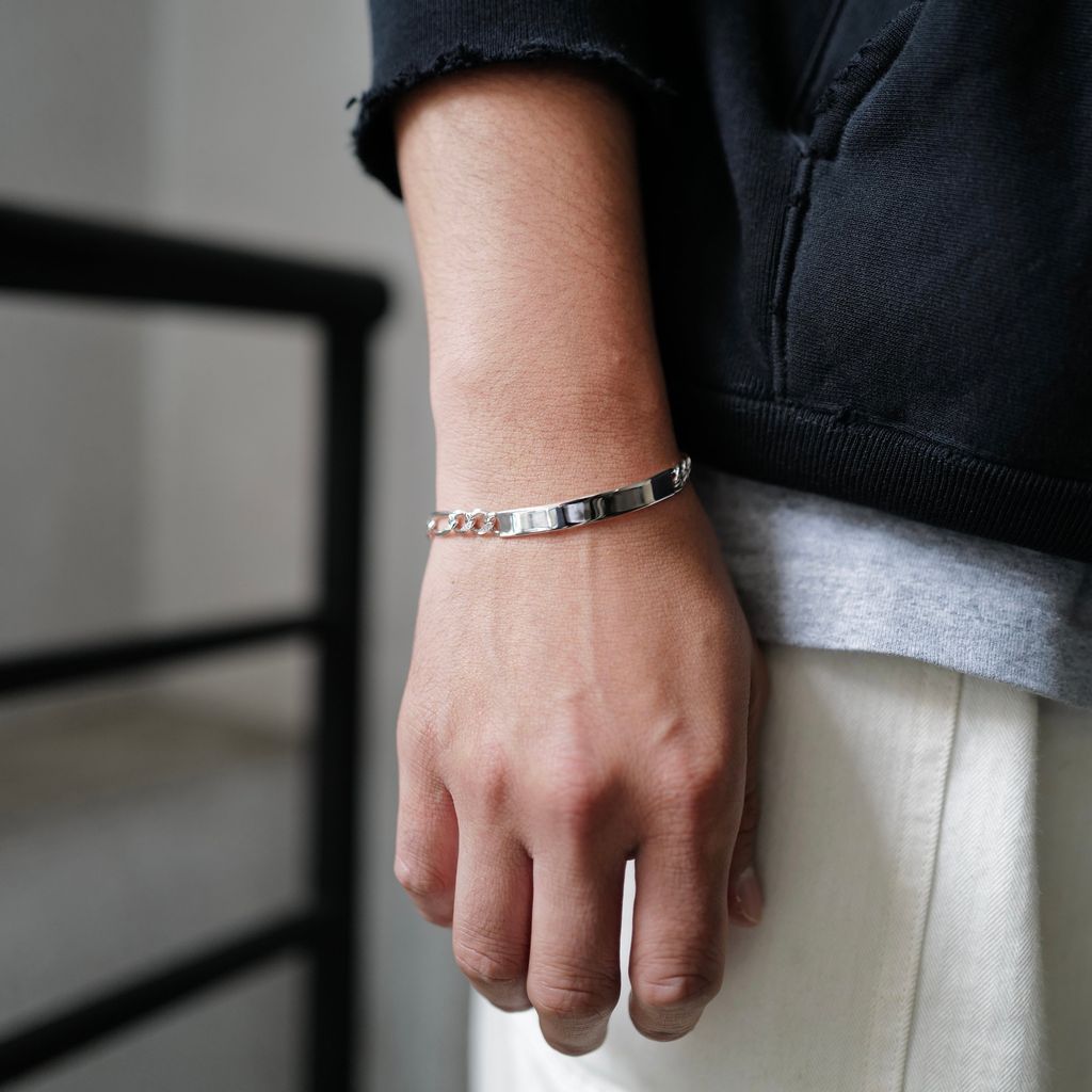 XOLO JEWELRY ID Figaro Link Bracelet 6mm-19cm