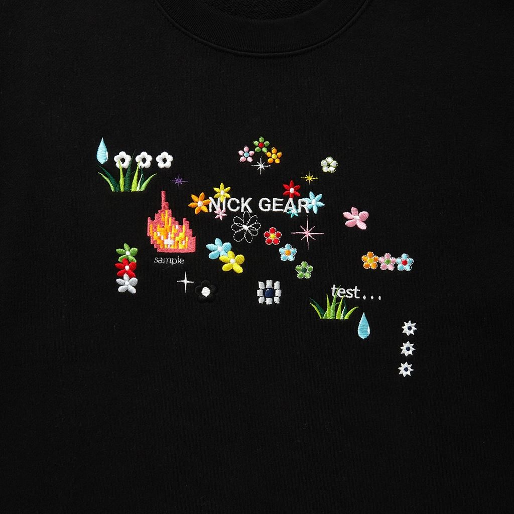 NICK GEAR Sample embroidery sweat