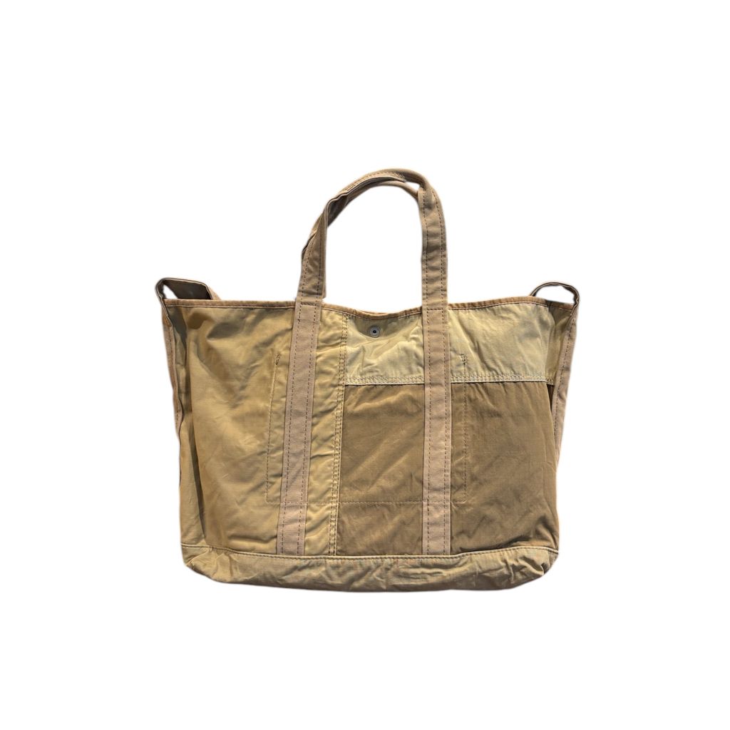 COMME des GARCONS HOMME コットンナイロンリップ パッチワーク 2WAY BAG