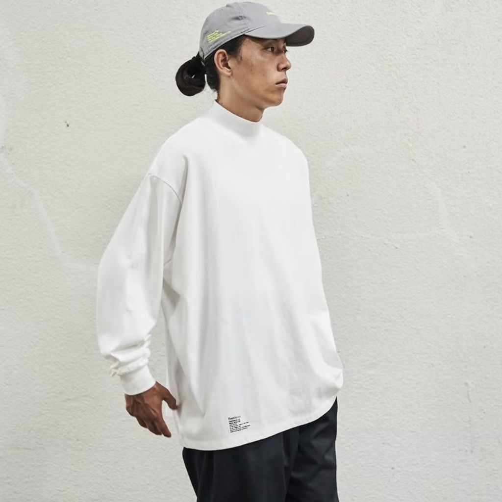 FreshService 2-PACK OVERSIZED L/S MOCKNECK TEE
