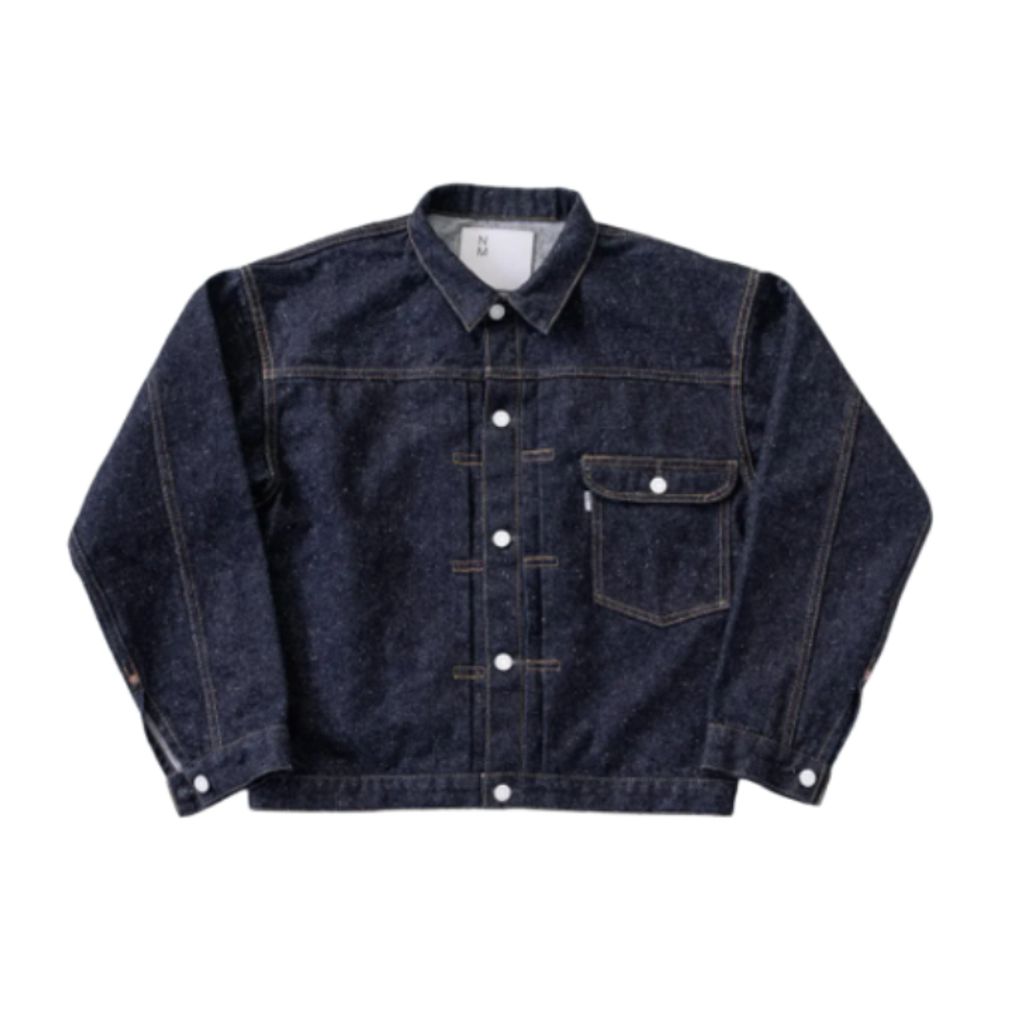 New Manual #001 T-BACK DENIM JACKET ONE-WASHED – MAROON WEBSTORE