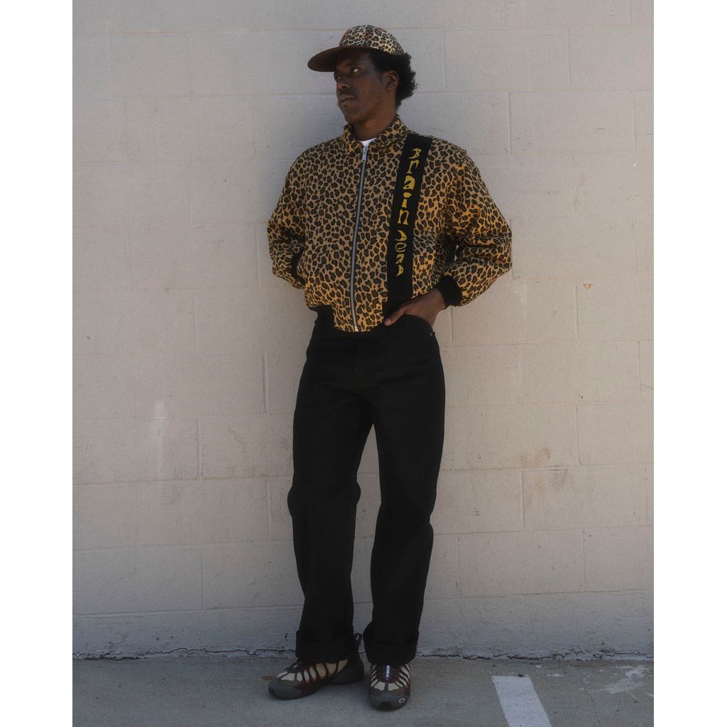 BRAIN DEAD Twill Flight Jacket - Leopard