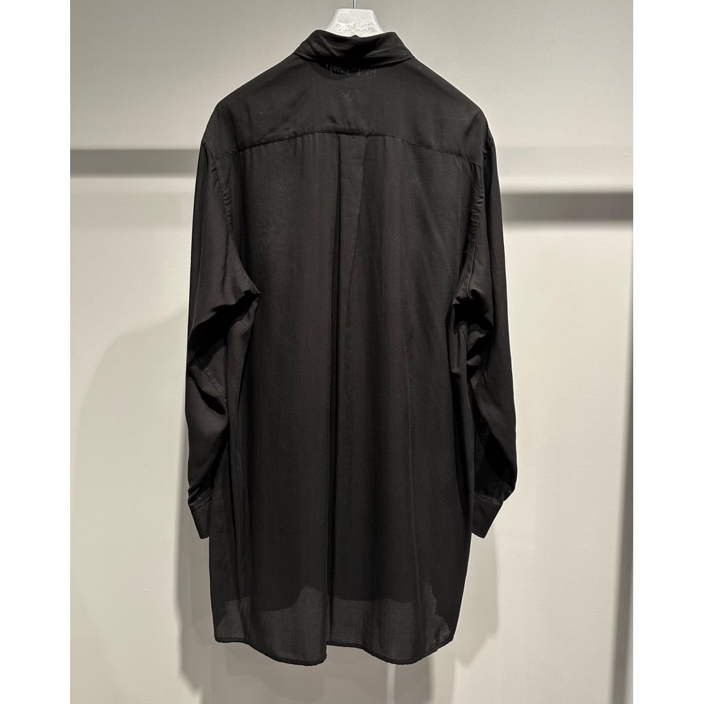 Y's for men CELLULOSE LAWN LAYERED COLLAR SHIRT