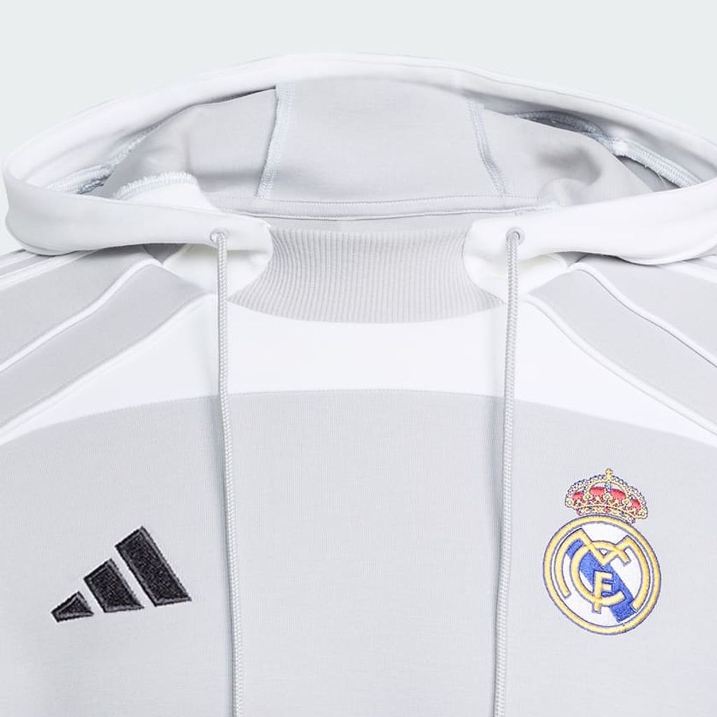 adidas レアル・マドリード UBP ダブルニットパーカーLight Solid Grey / White