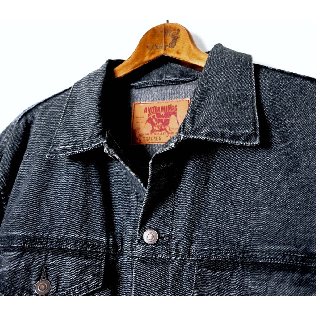 ANDFAMILYS DENIM TRACKER JACKET