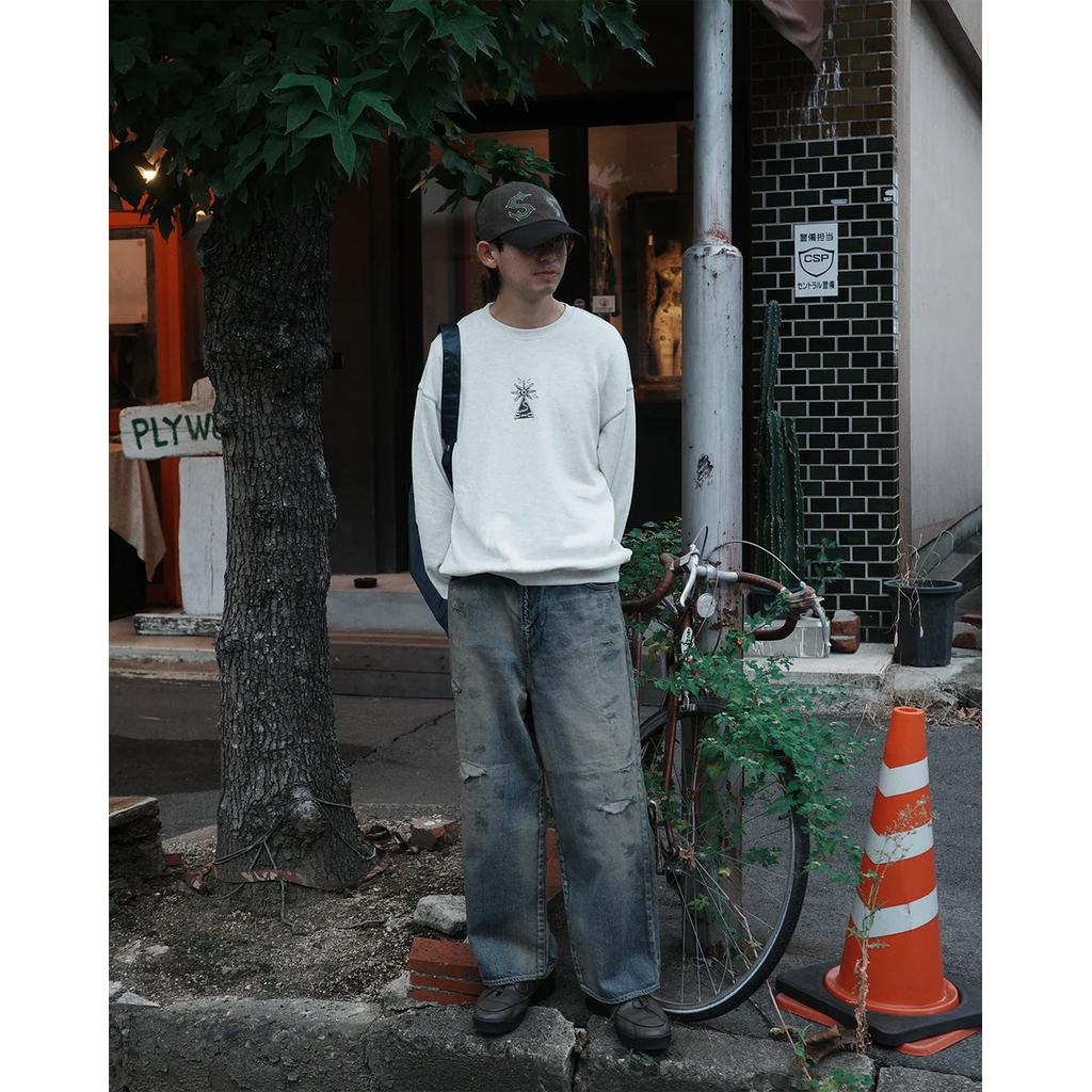 ANACHRONORM REMAKED WIDE 5P DENIM PANTS LIGHT INDIGO