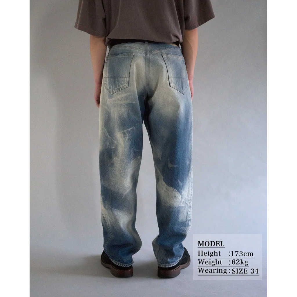 ANACHRONORM CONTEXT-003N-R2 SUNFADED 80's WIDE 5P PANTS