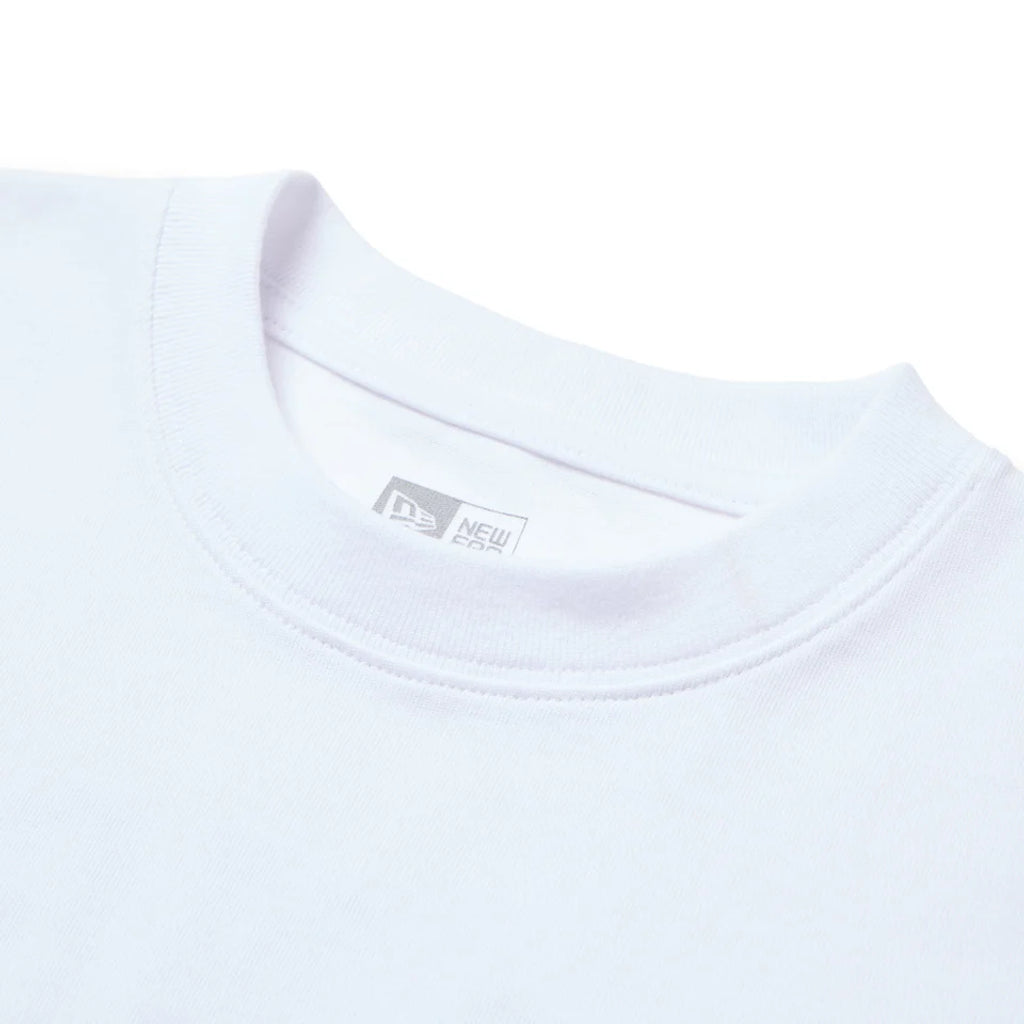 NEW ERA 長袖 コットン Tシャツ ロサンゼルス・ドジャース ホワイト レギュラーフィット