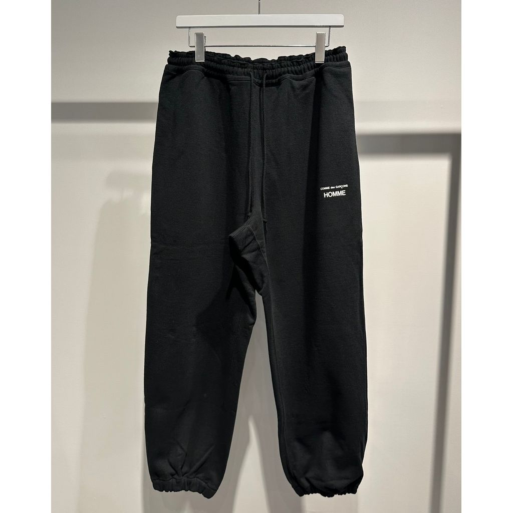COMME des GARCONS HOMME CdG HOMME LOGO SWEAT PANTS（BLACK
