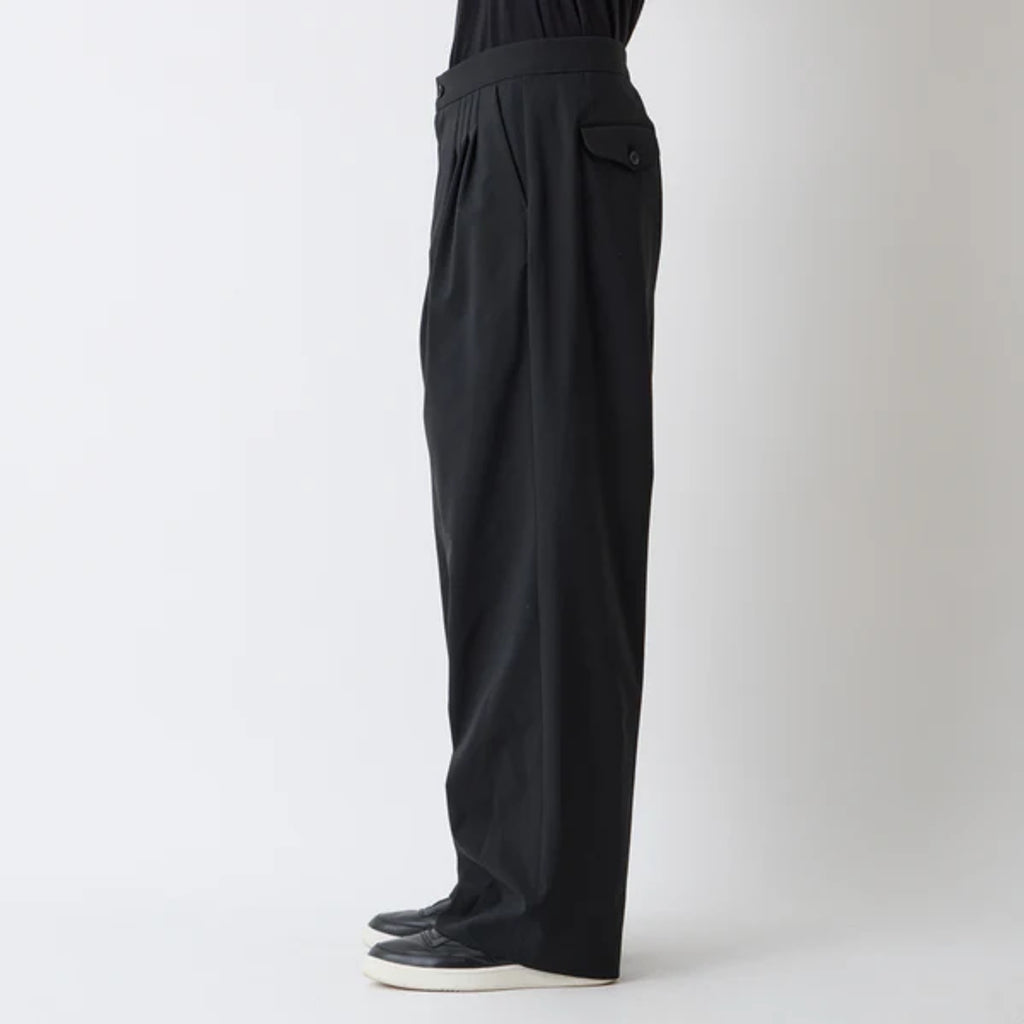 White Mountaineering SOLOTEX 4 TUCK WIDE PANTS
