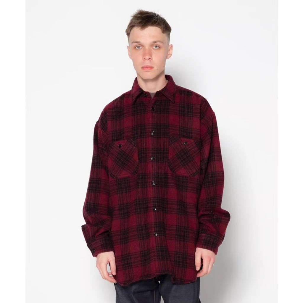 BEDWIN & THE HEARTBREAKERS L/S BUFFLAO CHECK BIG SHIRT "BILLY"