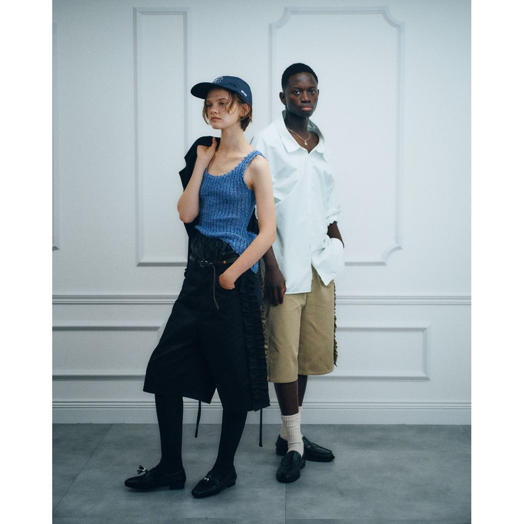 NICK GEAR Frill Chino shorts