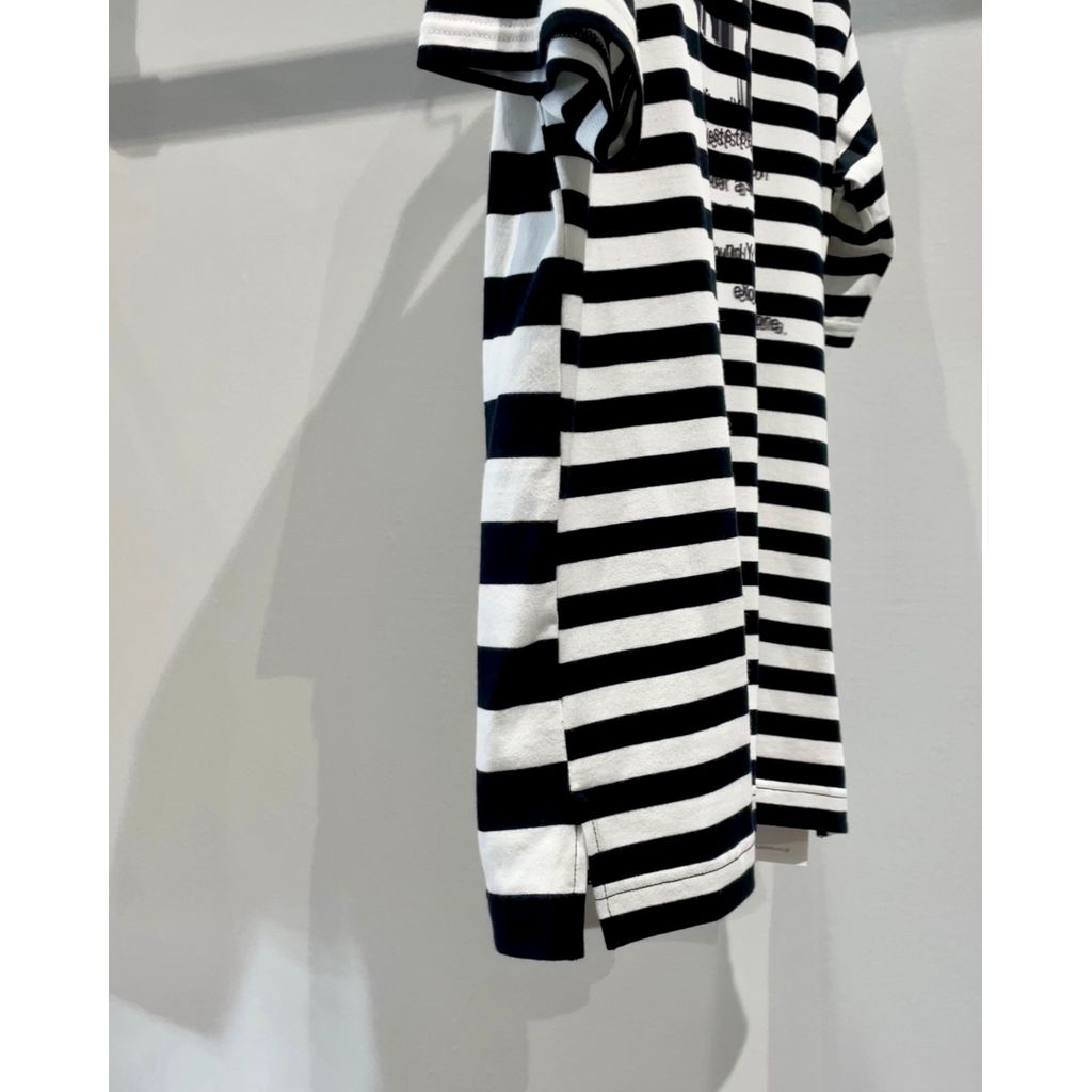 Ground Y DIFFERENT LINES BORDER JERSEY GYLOGO TYPE-C GRAPHIC PRINT T-SHIRT