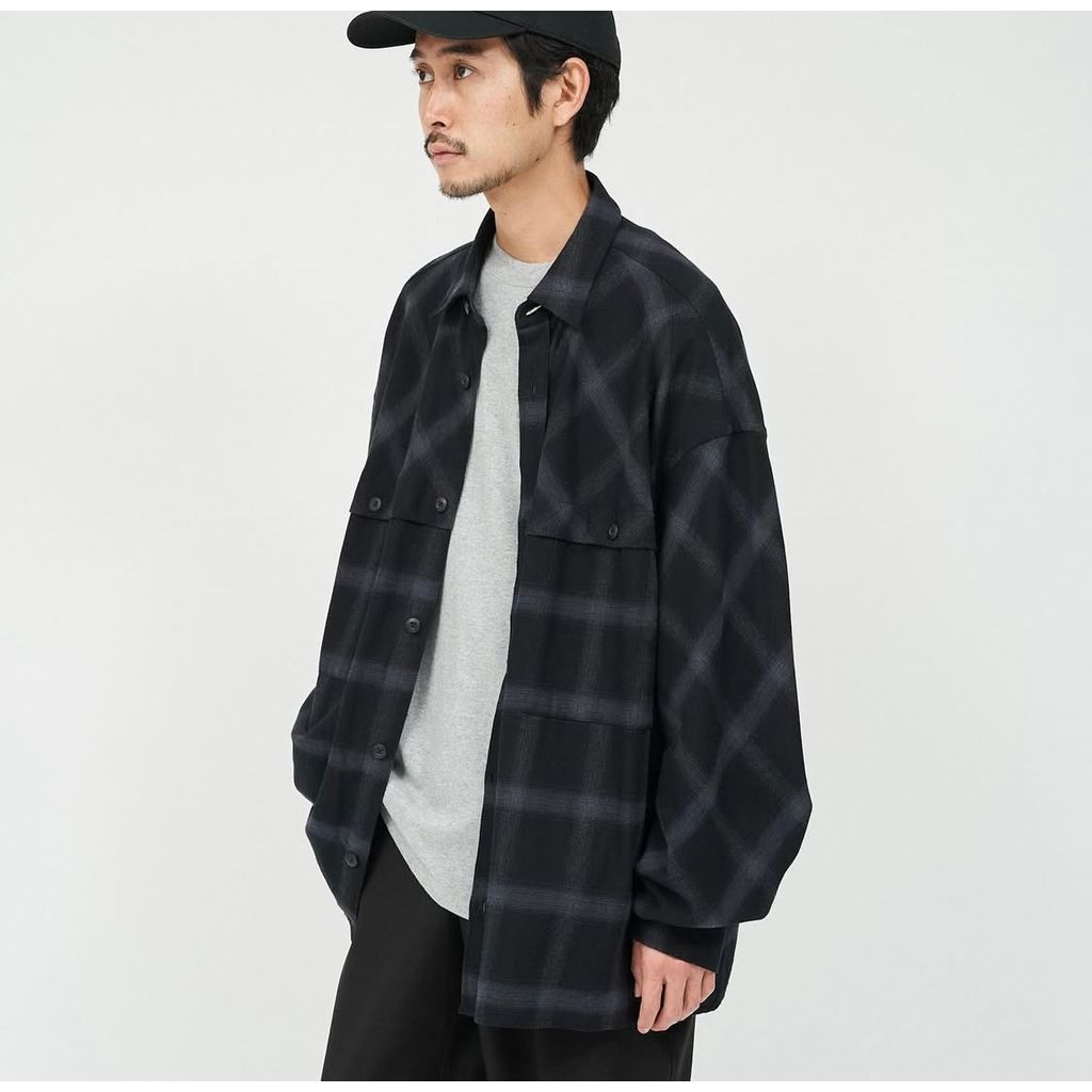 FreshService "FLANNEL CHECK OVER YOKE SHIRT”