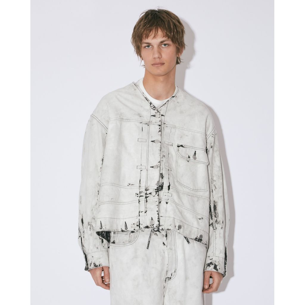 beautiful people double-end left hand twill denim blouson