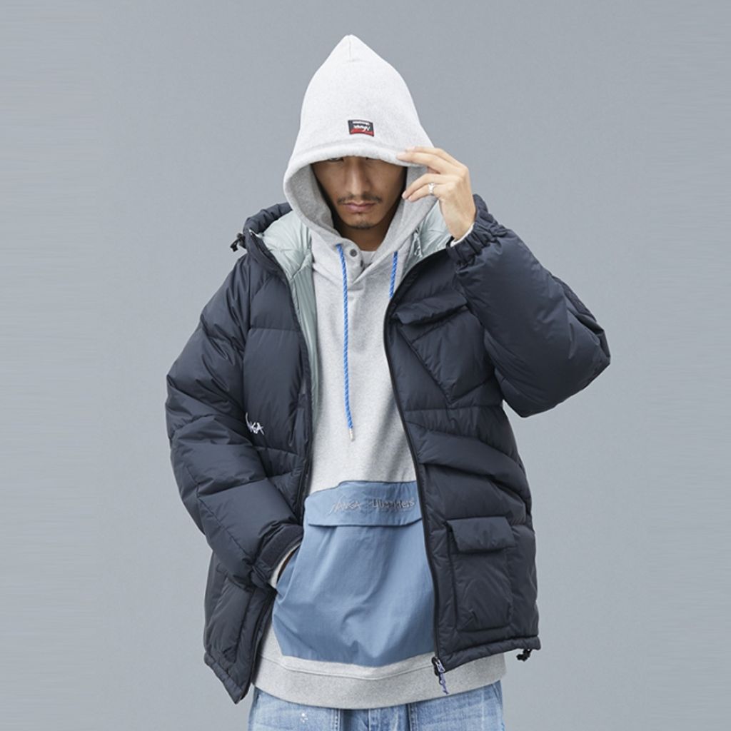 NANGA X LIBERAIDERS ECO HYBRID HOODIE