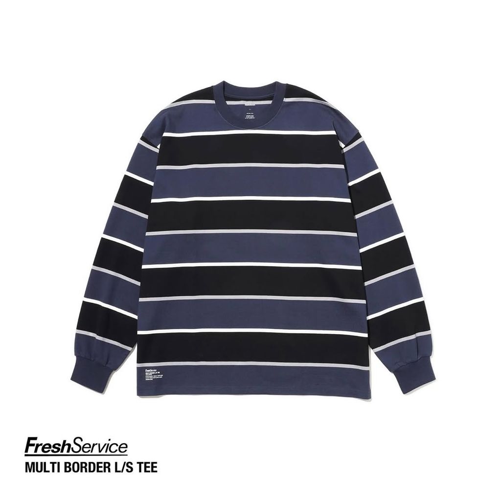 FreshSevice "MULTI BORDER L/S TEE"