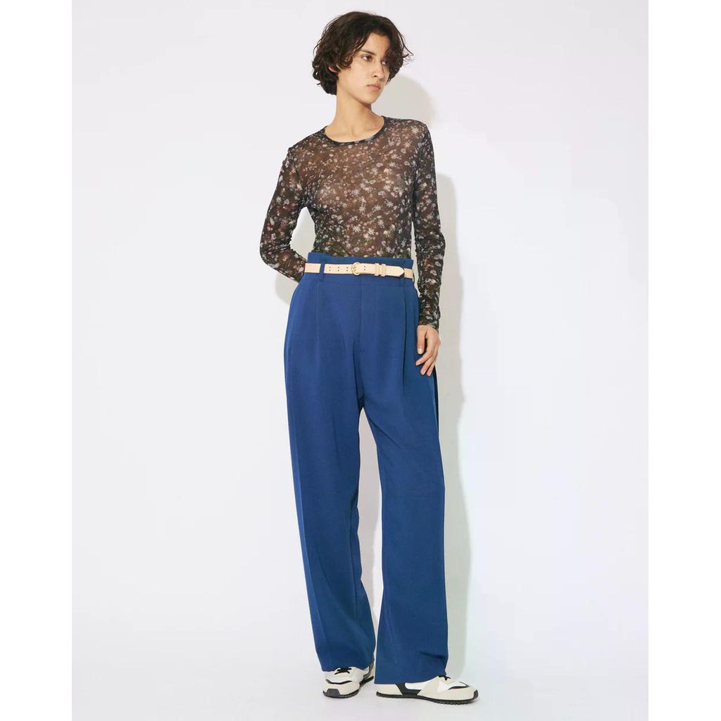 beautiful people triacetate double cloth side 2tuck pants