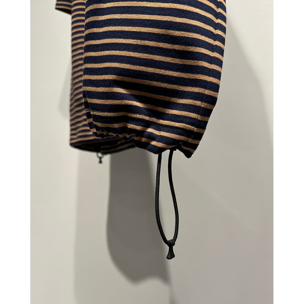 【MADE IN JAPAN】LINEAGE BALLON NATURAL BORDER TEE(GOLD)