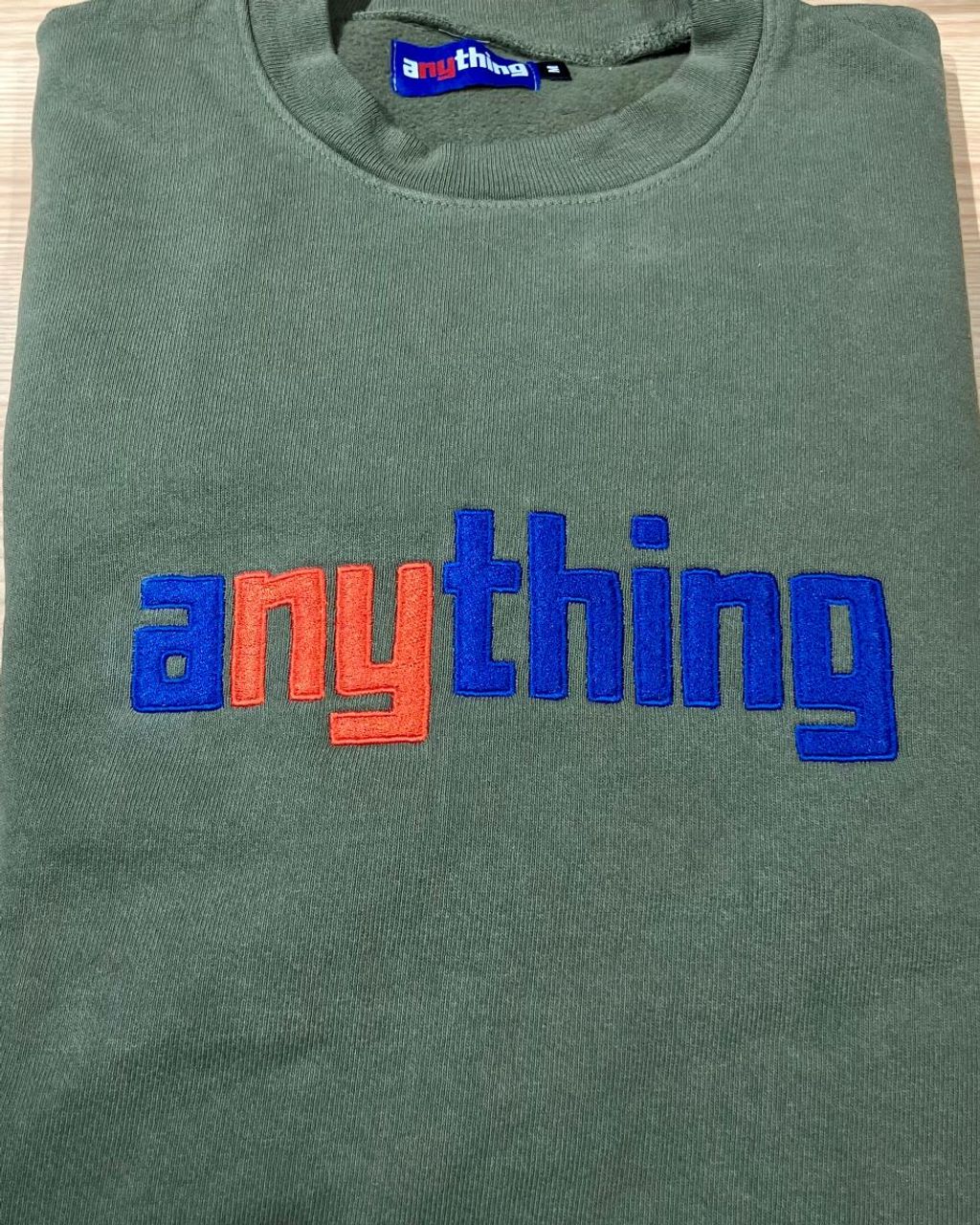 aNYthing Speedball Crew Neck Fleece - Forest Green