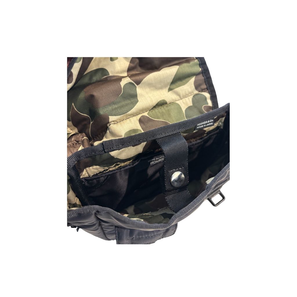 COMME des GARCONS HOMME「PORTER」W-NAME BAG(BLACK)