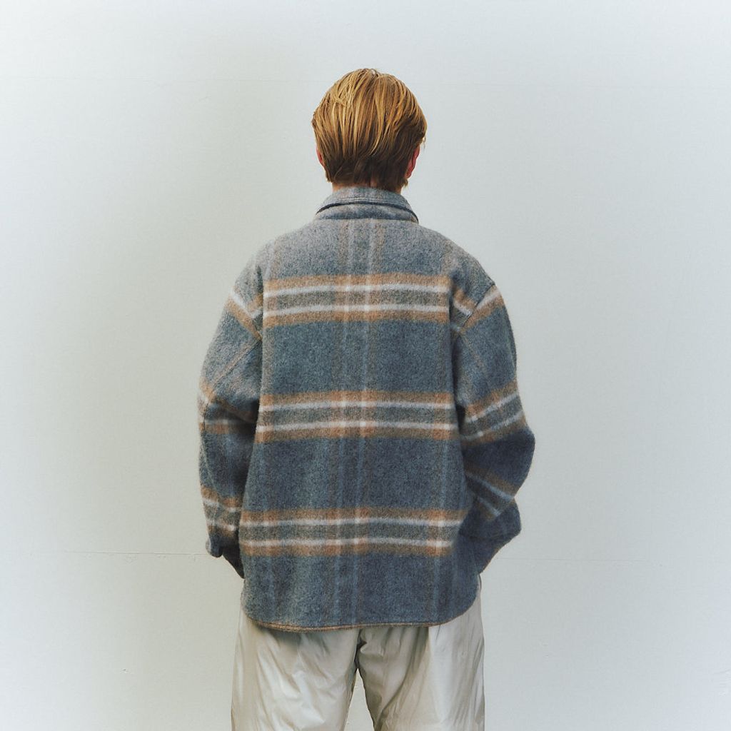 is-ness MOHAIR SHIRT JACKET