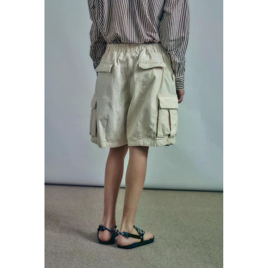 is-ness Herringbone 6-Pocket Shorts