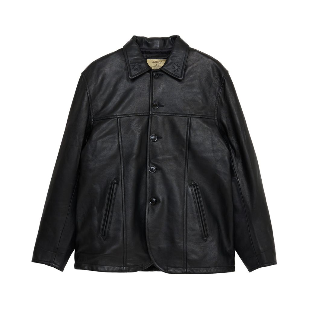 【AVIREX×GDC】Lether Carcoat black GDC 【AVIREX×GDC】Lether Carcoat – MAROON WEBSTORE
